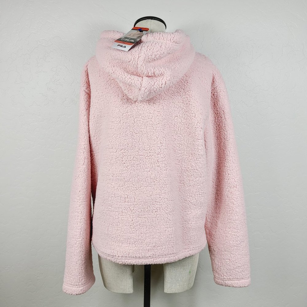 Fila Josephine Sherpa Pullover Hoodie Jacket - Picture 4 of 8